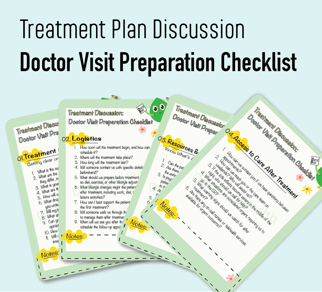 Doctor Visit Preparation Checklist — Treatment Discussion